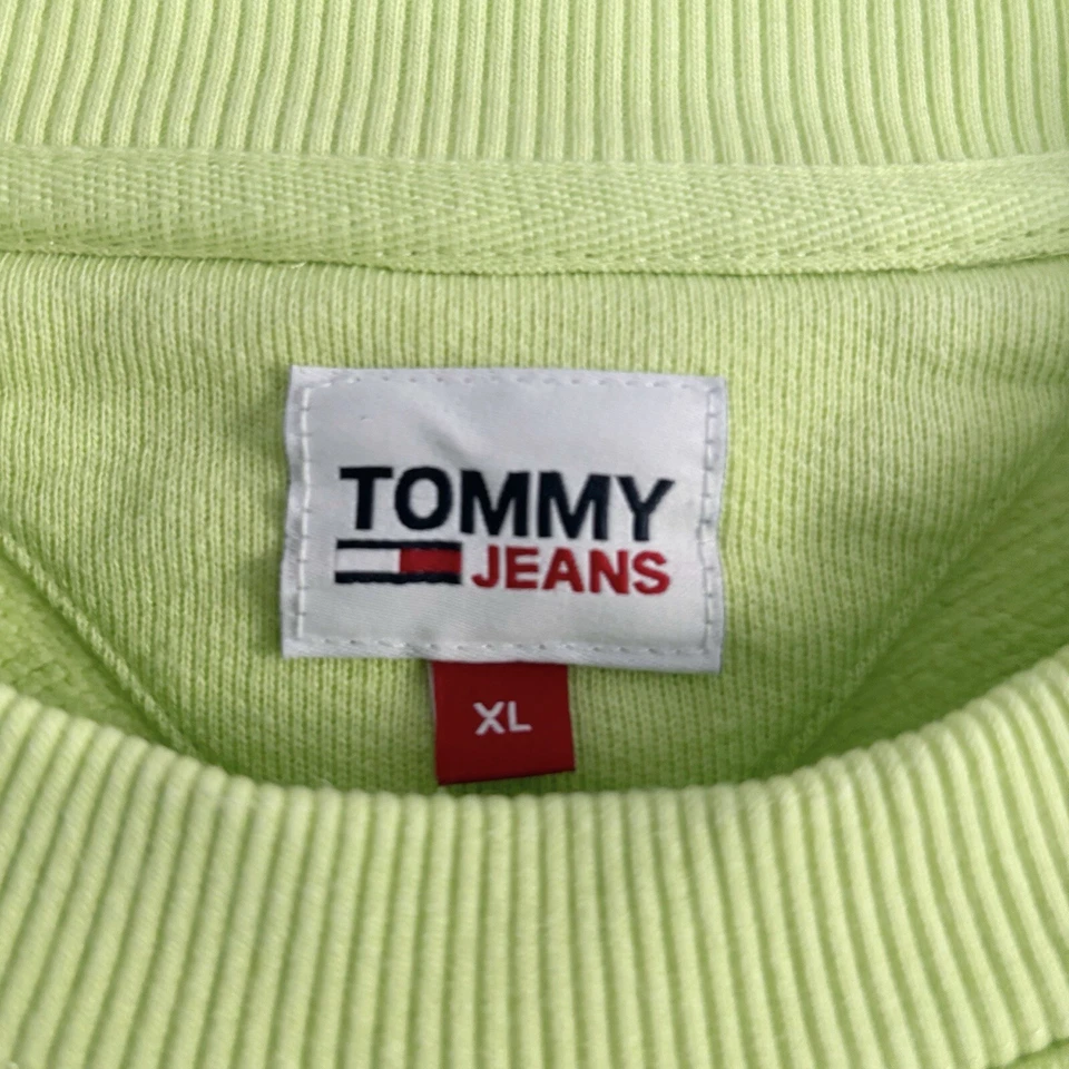 Tommy Jeans Sudadera Recortada Logo Talla XL en Verde Desteñido Lima Tommy Hilfiger Foto 4 de 4