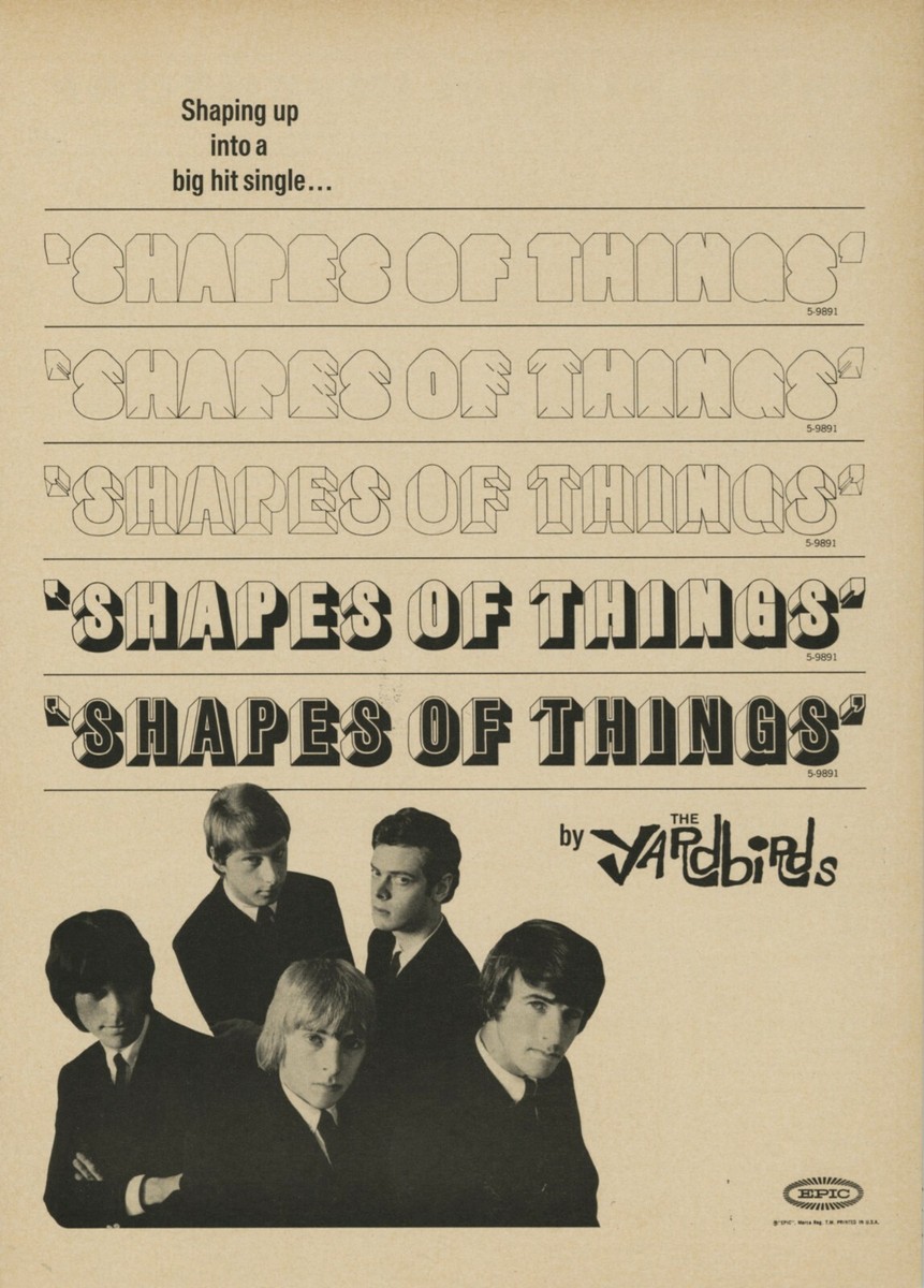 洋楽 YARDBIRDS SHAPES OF THINGS DIGEST PROMO The Yardbirds – Shapes Of Things – Vinyl (7