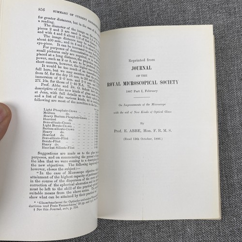 Abbe's Apochromats by Moritz von Rohr , Carl Zeiss Jena , 1886 - 第 9/10 張圖片