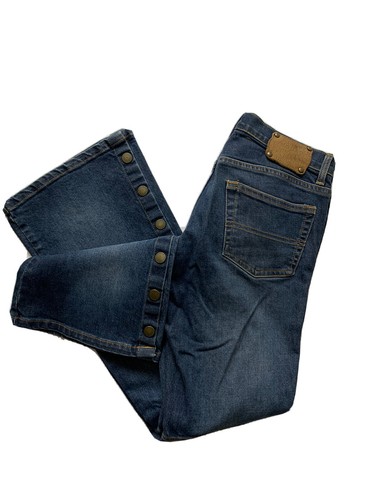 Y2K Polo Jeans Co. Women’s Sz 6 Wash Denim Jeans Signature Bootcut Snaps 29 x 31 - Picture 9 of 10