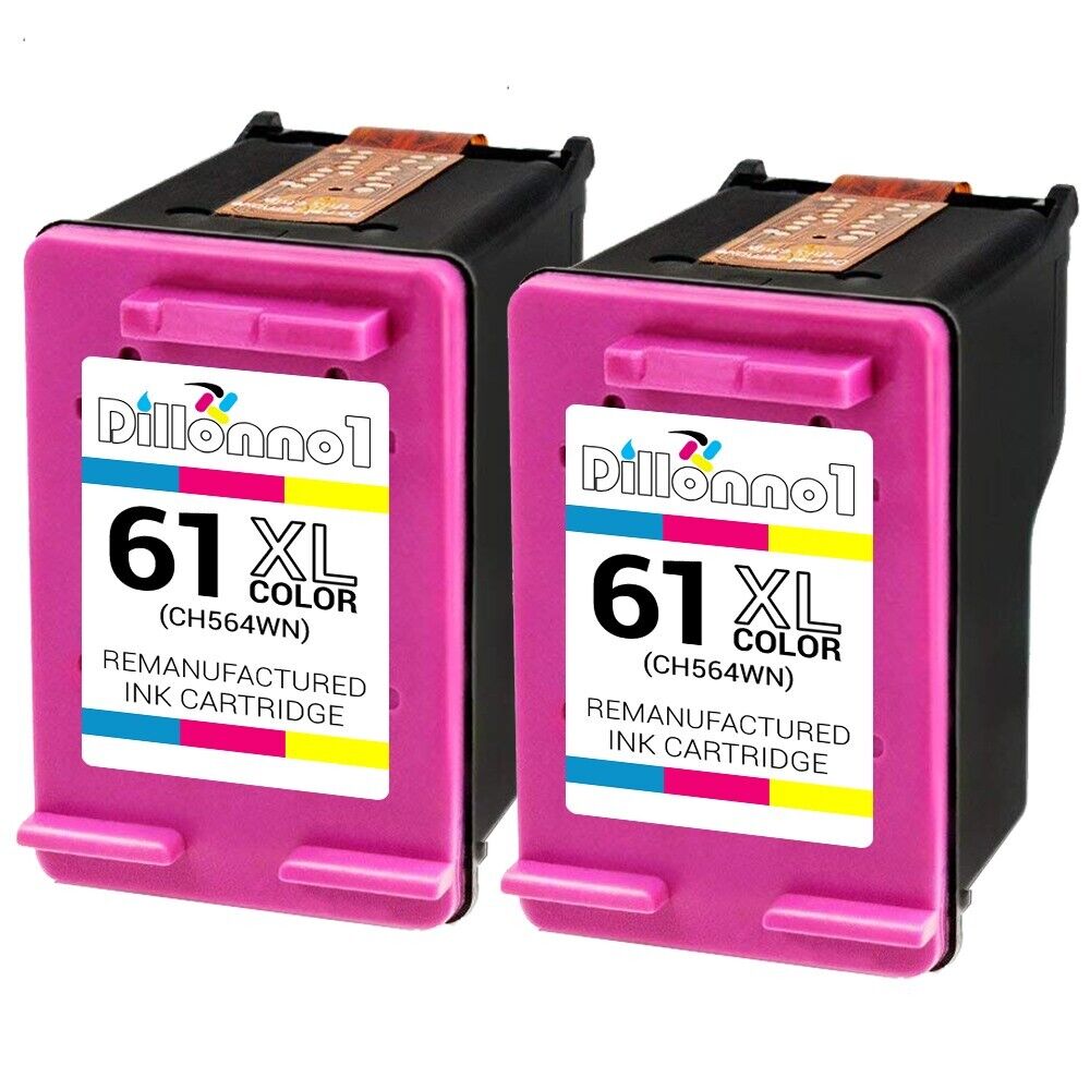 2pk #61XL Color Ink online shopping for HP ENVY 4505 4504 4500 4501 4503 55 4502 shopping