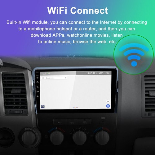 For Toyota Tundra 07-13 Sequoia 08-19 Carplay Car Stereo Radio GPS NAVI BT WiFi - Picture 5 of 16