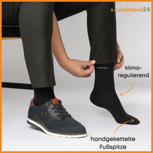 Calcetines diabéticos Comfort sin goma 5-10 pares algodón sin costuras hombre mujer - Imagen 25 de 47