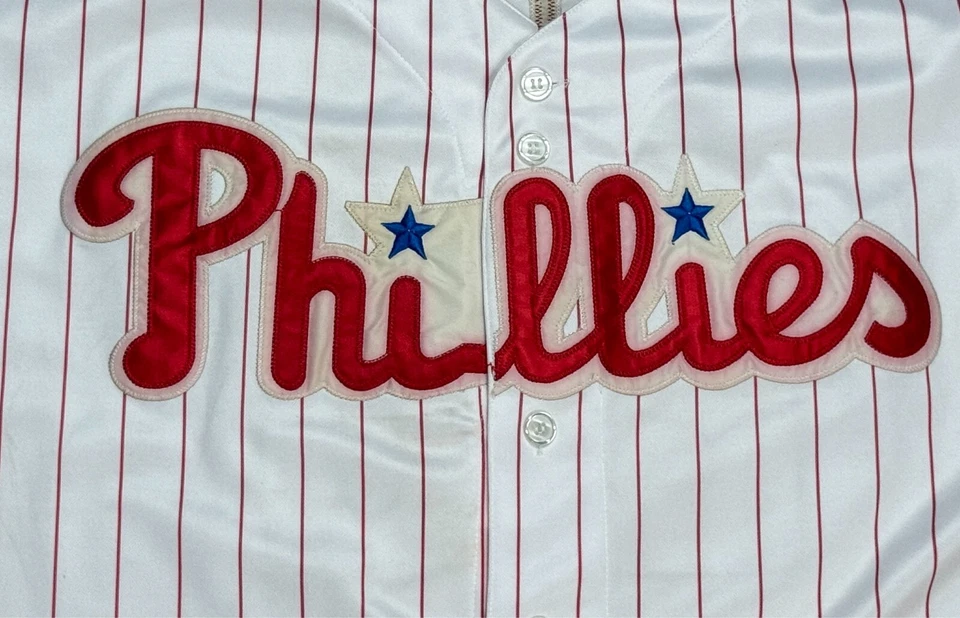 Majestic MLB Philadelphia Phillies #26 Chase Utley Baseball Jersey Size 50 - Image 2 of 4