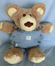 Vintage Furskins Teddy Bear Plush Stuffed Animal Xavier Roberts 22" Overalls 52