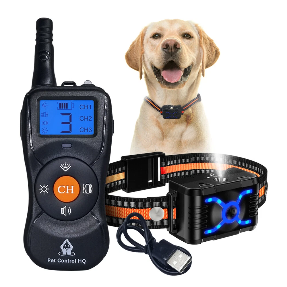 Citronella remote spray anti-bark dog training collar pet trainer 800yrd  range | eBay