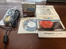 Minolta Dimage X20 Digital Camera 2 MP PARTS ONLY Power Up But No Picture On LCD