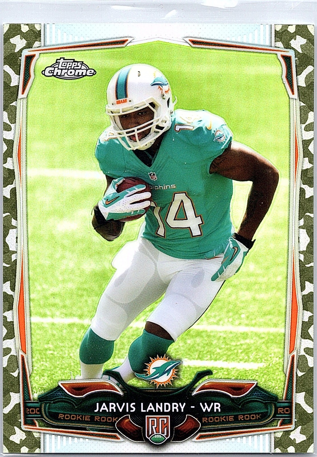 Jarvis Landry Topps Chrome #177 Camo Refractor