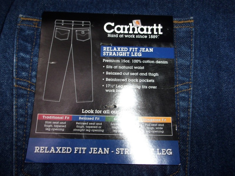 Men's Carhartt Relaxed Fit Straight Leg Jeans-Size 40 X 36 New/tags