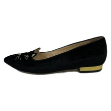 Charlotte Olympia - Black Gold Chemical Fiber Women's Shoes