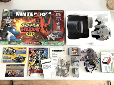 Nintendo 64 Pokemon Stadium Battle Set Console Inserts, Games