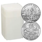 Roll of 20 - 1-oz Sitting Bull Design .999 Fine Silver Round