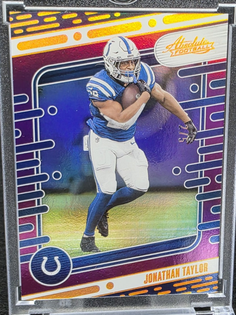 2024 Panini Absolute Jonathan Taylor #46 Gold Purple Holo #D /5 Colts