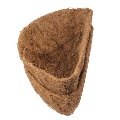 12'' Half Round Coco Liners  Natural Coconut Fiber for Hanging Baskets & Pots