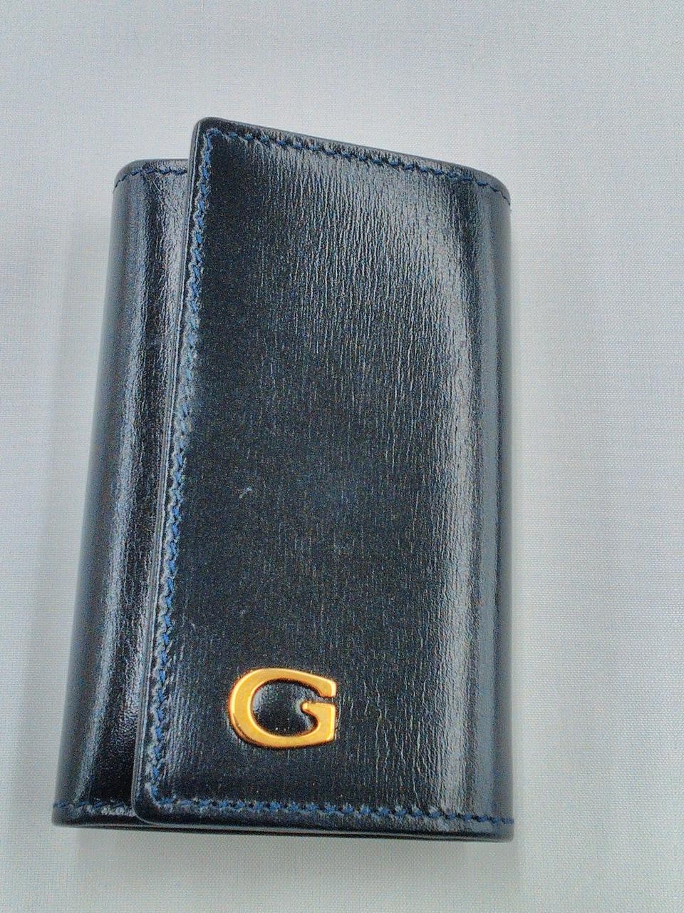 Gucci Key case Solid Pattern Black Color Leather … - image 1