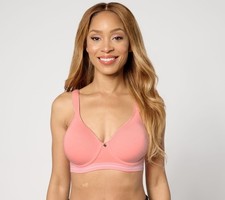 Breezies Women's Bra Sz 36B Comfort Breeze Seamless Wirefree Pink A631861