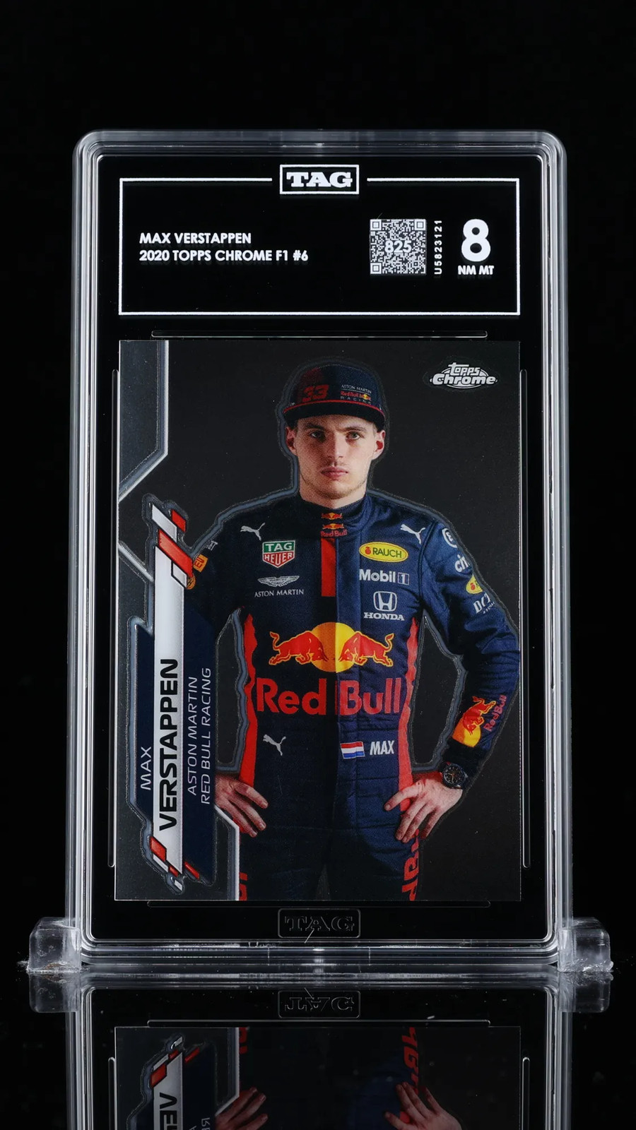Max Verstappen 2020 Topps Chrome Formula 1 #6 Portrait RC TAG8 NM-MT