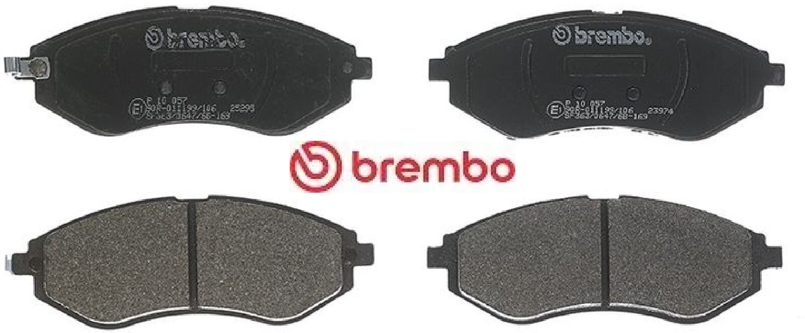 Bremsbelagsatz, Scheibenbremse P 10 057 BREMBO für CHEVROLET DAEWOO - Bild 2