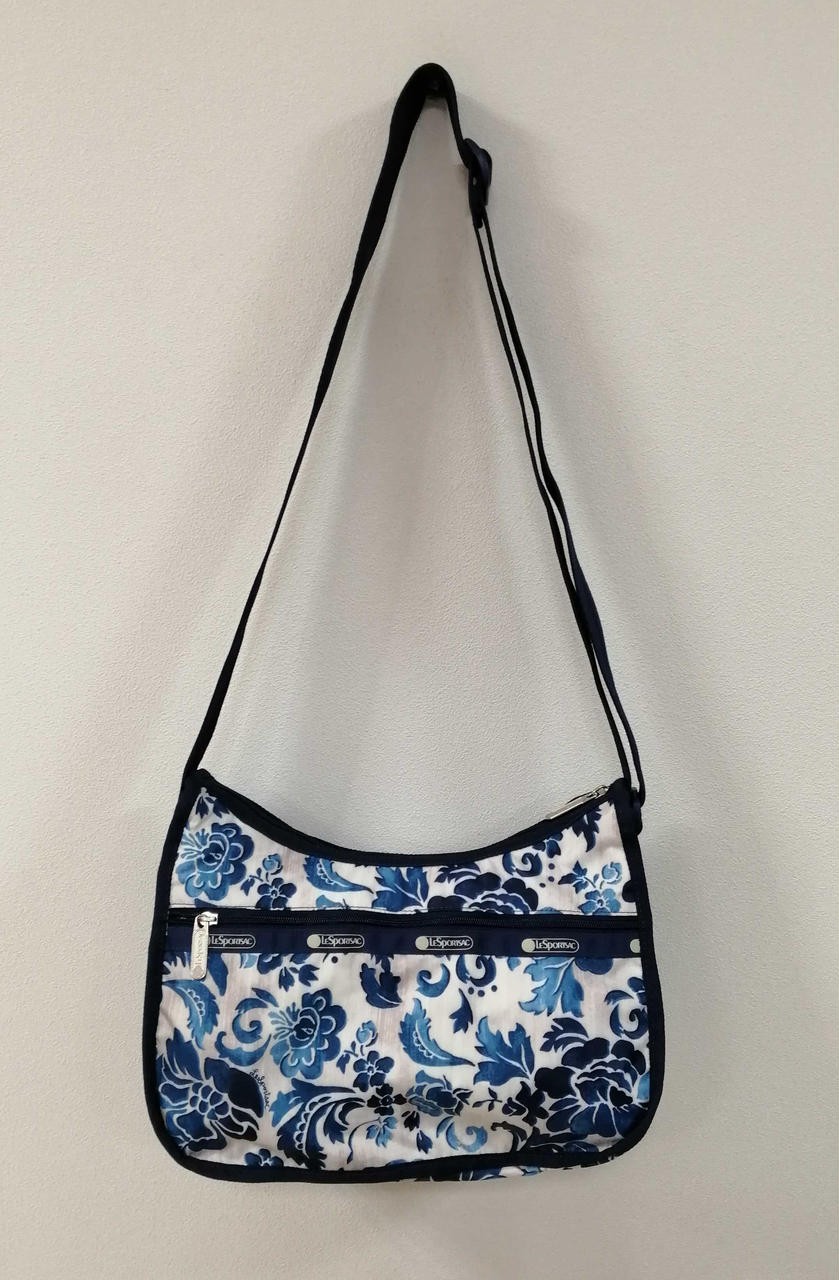 Flower Damask Pattern Shoulder Bag Lesportsac Mod… - image 3
