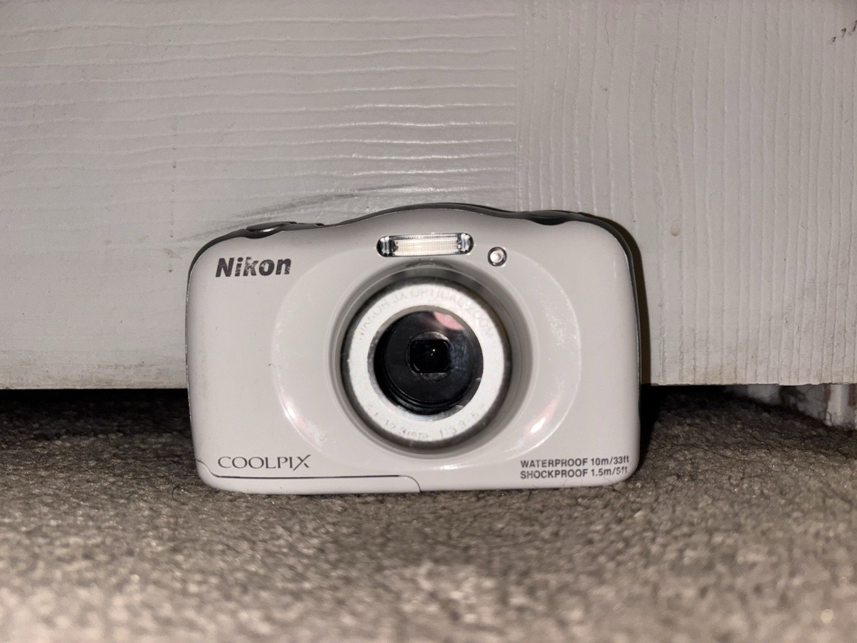 Nikon COOLPIX S33 13.2MP Digital Camera - White for sale online | eBay