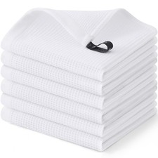 100 Cotton Dish Cloths Waffle Weave Soft And Absorbent Dish Towels 6 Pack Quick