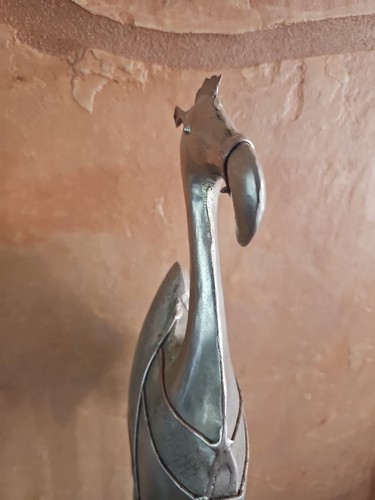 32" Camel Handcrafted Metal Welded Long Legs Decor Vintage Rustic MCM - Picture 6 of 12