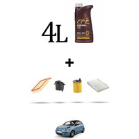 Hoffcar Wartungsset 4 Filter Und 4L ÖL FüR Citroen C3 Pluriel 1.4 HDI 50KW