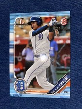Jose De La Cruz 2019 Bowman Sky Blue Paper Parallel /499 Detroit Tigers