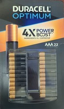 LOT OF 18 Duracell Optimum AAA Batteries 4x Power Boost FREE UPGRADE TO 22 PK 