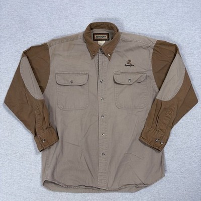 Remington Outdoor Clothing Vintage Long Sleeve Shooting Hunting Button-Up Shirt