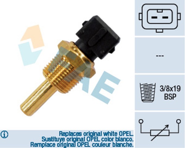 FAE Sensor KüHlmitteltemperatur 33350 FüR Opel TF1 M92 Campo Mitsubishi TF0 KIA-image