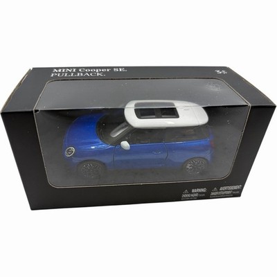 F66 MINI Cooper SE Pull Back Toy Diecast Car Blazing Blue with