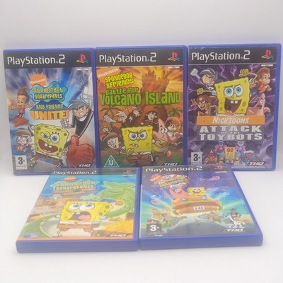 SpongeBob Schwammkopf PS2 Nicktoons Spielepaket Sammlung Holländer Nickeldeon