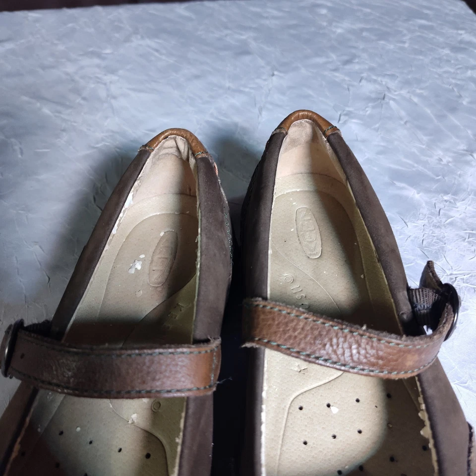Keen Presidio Mary Jane Zapatos Para Mujer Talla 7 Hebilla Correa Cuero Marrón Boho Foto 4 de 4
