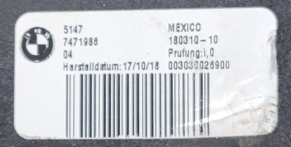 BMW X3 2019 cubierta de carga OEM Foto 2 de 3