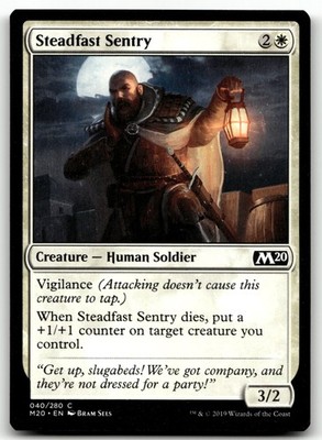 Steadfast Sentry 40 Magic The Gathering- Core Set 2020