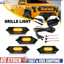 4pcs Amber Led Grill Lights For 2024 2025 Toyota Tacoma Tr D Sport Off-road Us