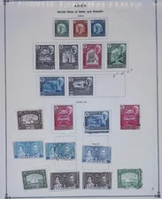 ADEN MINT AND USED COLLECTION REMOVED FROM ALBUM PAGE - MO67