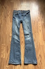 Lei Women's Flare Blue Jeans Size 5 Medium Wash Y2k Style