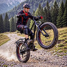 Elektrofahrrad 26 Zoll E Mountainbike 48V 18AH E-Bike mit 7-Gang Fat Tyre …