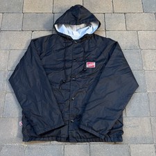 Vintage Shorty's Skateboard Windbreaker Jacket Black Made In USA Size Medium