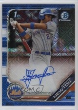 2019 Bowman Chrome Prospects HTA Choice Refractor /150 Shervyen Newton Auto 5i3