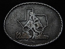 RA15171 VINTAGE 1970s WILLIE NELSON MUSIC COMMEMORATIVE BELT BUCKLE