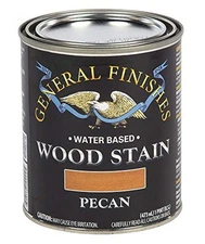 General Finishes 1 Pint Pecan Water Based Wood Stain Low Odor and VOCs