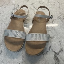 Kids Kayla Rhinestone Sandals-Cat and Jack White Y2