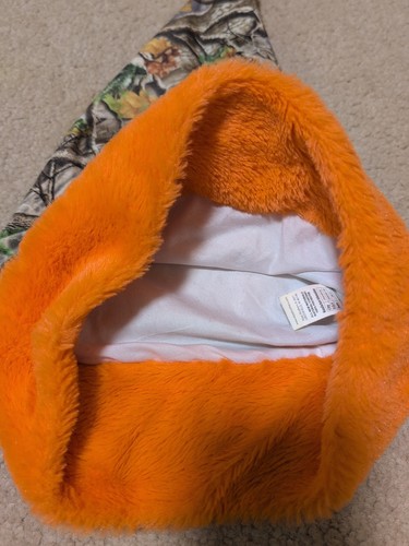 Sombrero de Papá Noel Bubba Claus naranja y camuflaje - Imagen 3 de 3