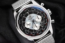 2013 Breitling Transocean Chronograph Unitime 46mm Steel AB0510 Full Set