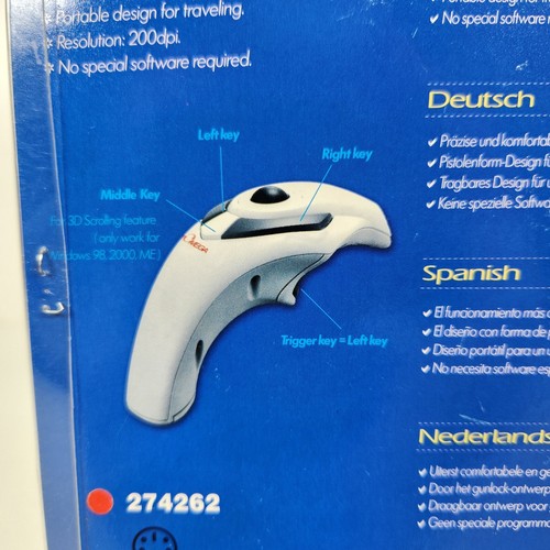 Omega 274262 Trackball PS/2 Mouse New in Original Packaging - Picture 3 of 4