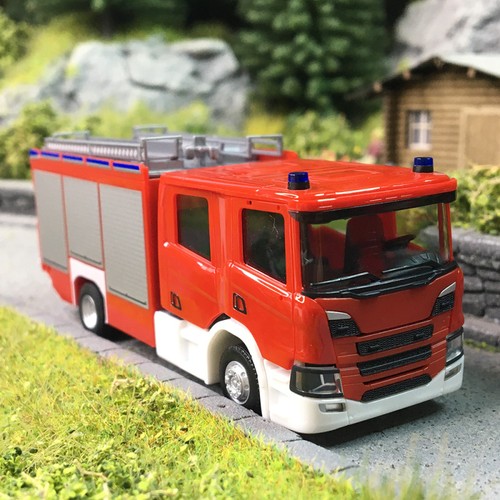 Scania CP28, véhicule de secours incendie, à cabine double - HERPA 098892 - HO 1 | Condition: Neuf
