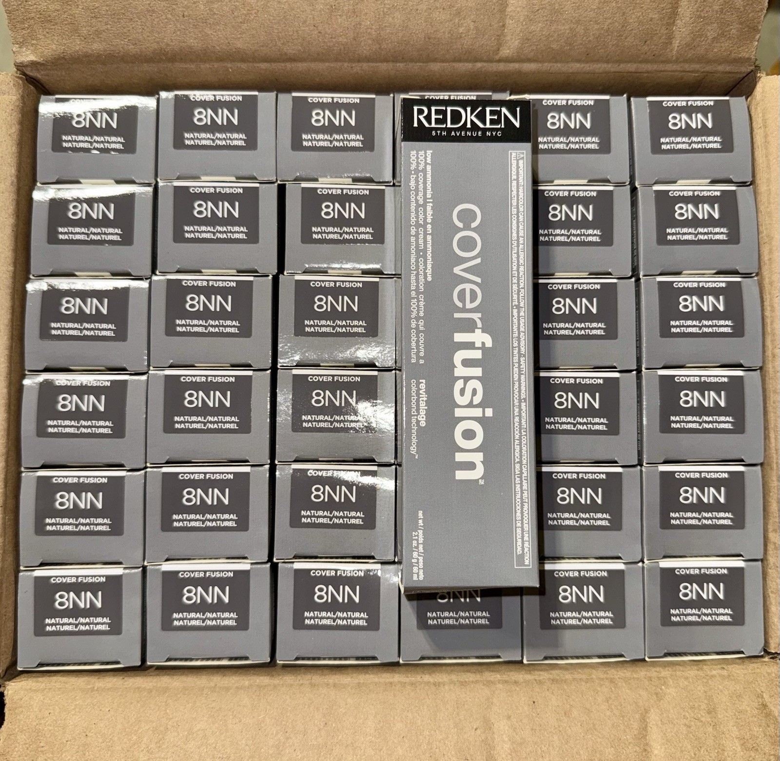 8NN NATURAL Redken Cover Fusion Low Ammonia 100% Coverage Permanent Hair Color